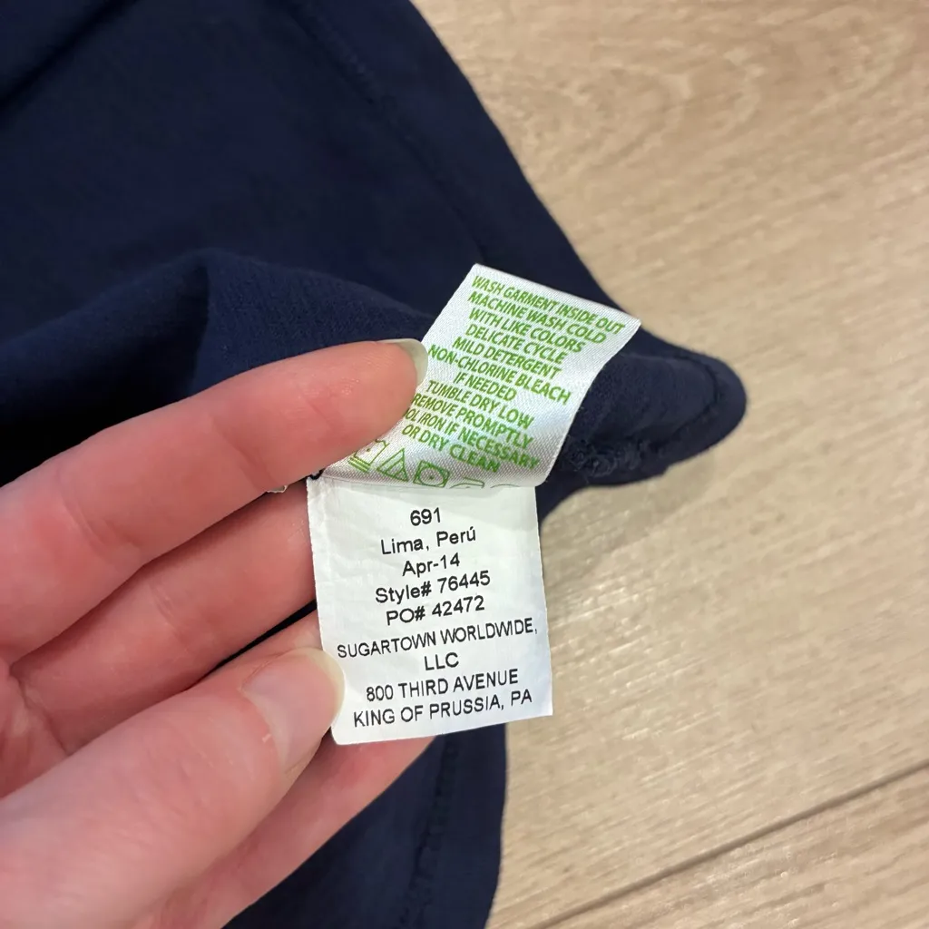 Lilly Pulitzer Tidewater Tunic Dress Navy Blue Knit Mini Size XS - Image 6