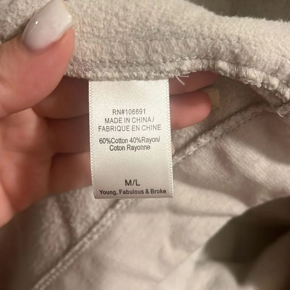 ✨Young Fabulous & Broke Sandrine M/L Cream Coat✨ - Image 6