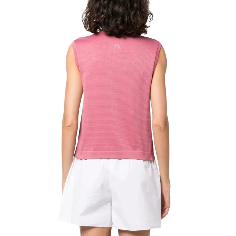 Varley Page Dusty Rose Pique-Weave Sleeveless ActivewearXS/XS‎ - Image 3