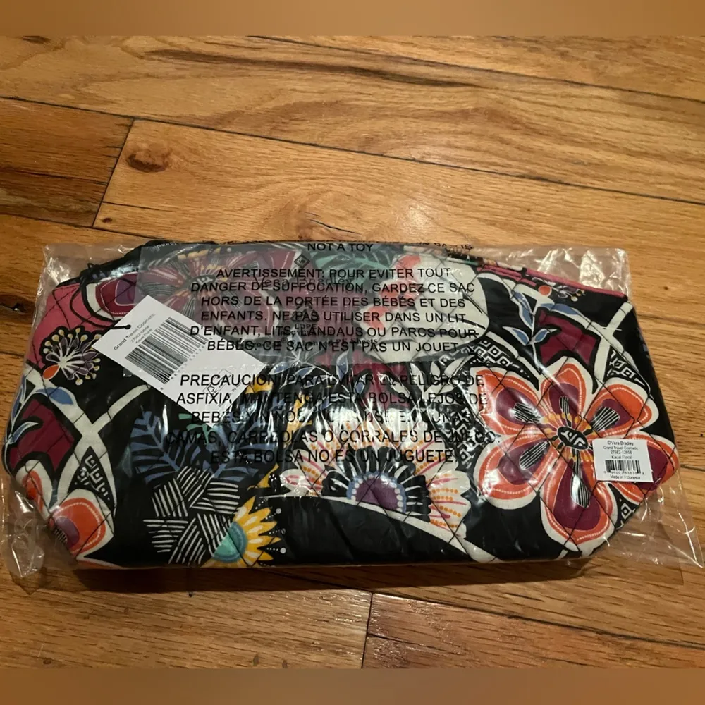 Vera Bradley Grand Travel Cosmetic in Kauai Floral - Image 2