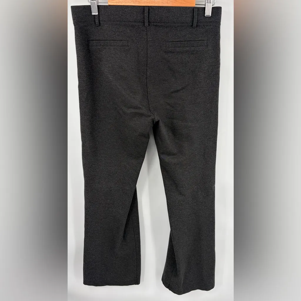 Betabrand women’s bootcut classic yoga pull on dress pants charcoal gray size LT - Image 4