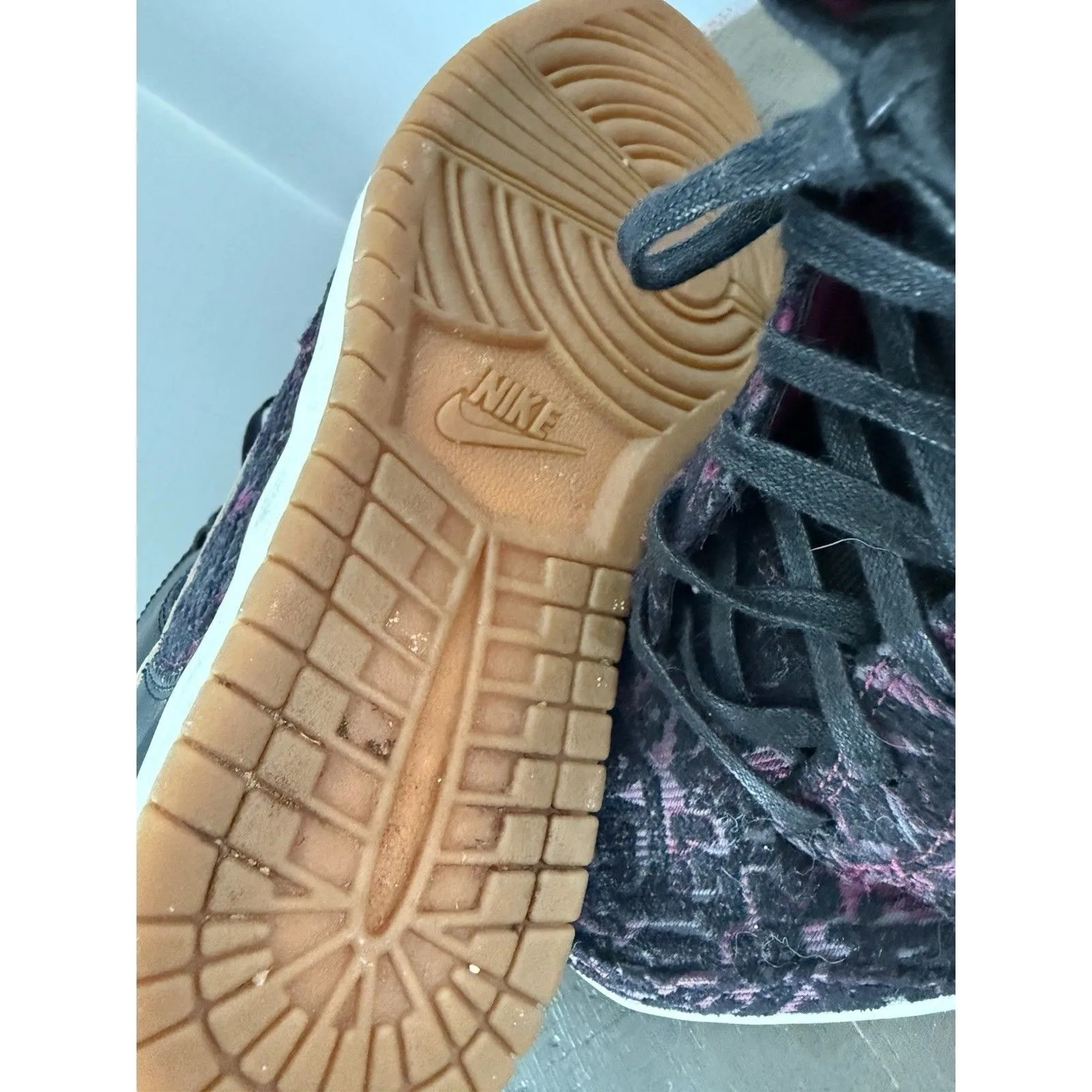 Nike Dunk Sky Hi Hidden Wedge Premium Purple/Black Sneaker 585560-001 Women Sz 8 - Image 5