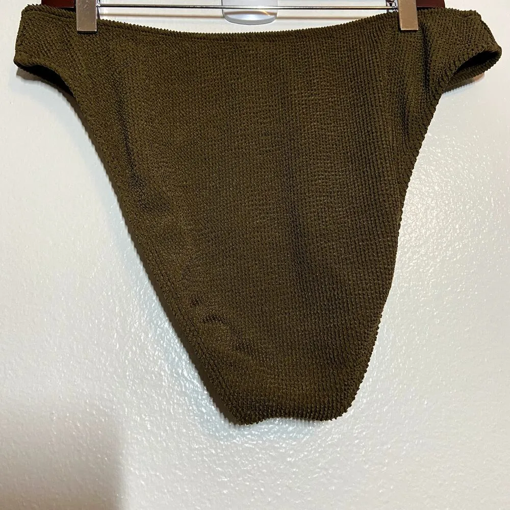 Good American Always Fits Good Waist Cheeky Bikini Bottom Crinkle Mocha 2XL/3XL - Image 6