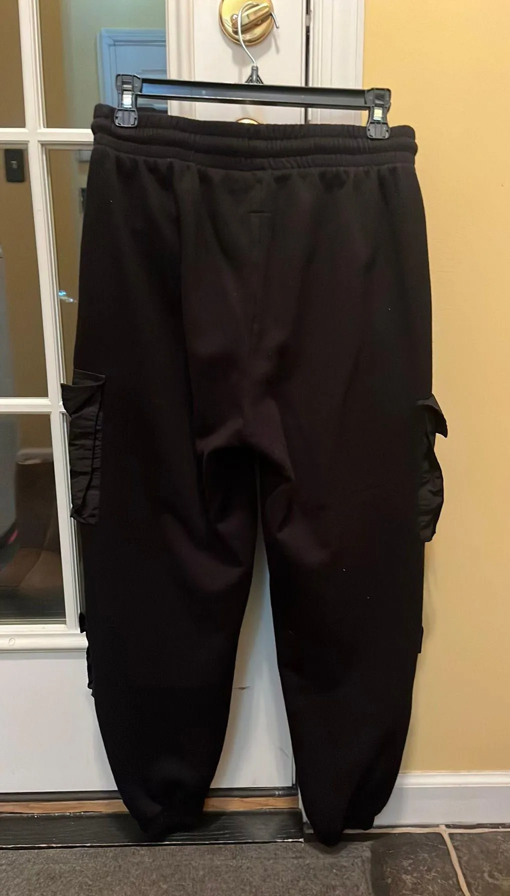 Black Cargo Sweatpants - Image 2