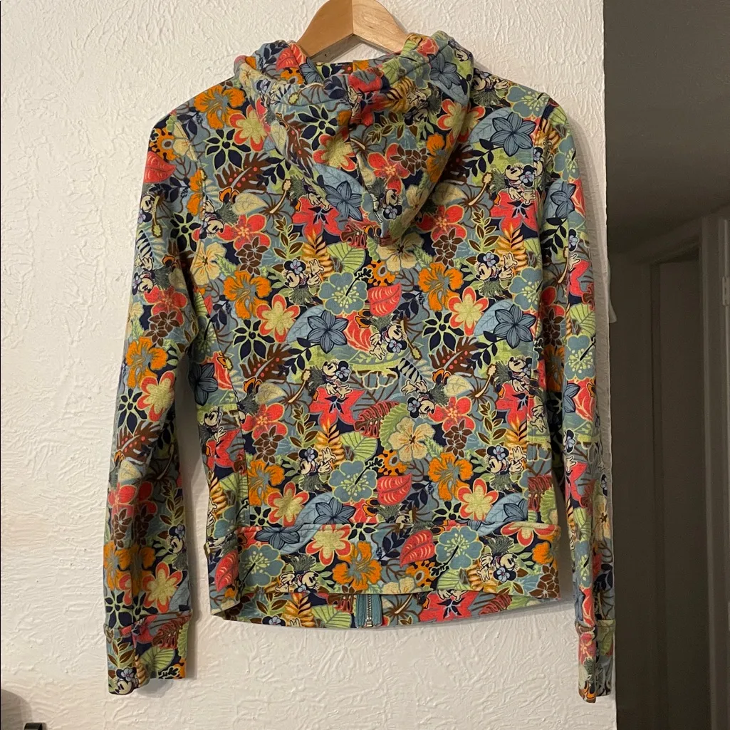 DISNEYLAND RESORT Hoodie Hawaii Minnie Tropical Size Medium - Image 5