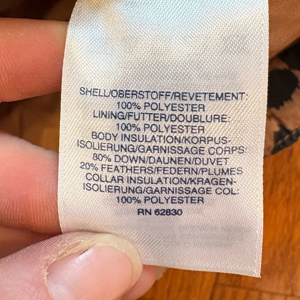 Lands’ End Leopard Print Puffer Vest - Small – Mob Wives Glam • Animal Print - Image 4