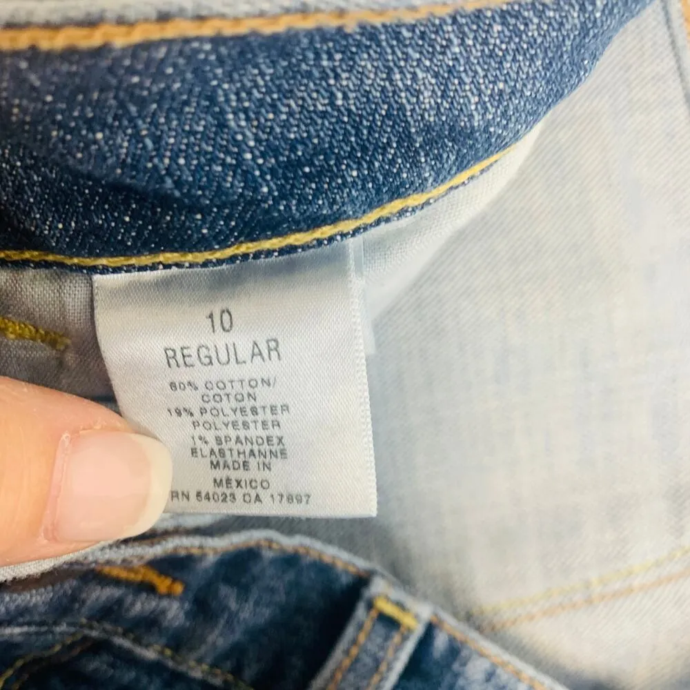 Old Navy The Flirt Vintage Boot Cut Jeans Sz 34" waist Low rise - Image 7