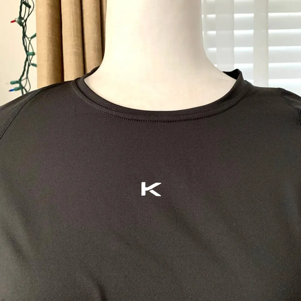 NEW Koral 2020 Graphic Mesh Athletic Tunic T-shirt Black - Image 2