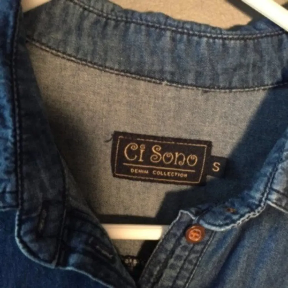 Ci Sono Tunic Dress Denim Chambray - Image 7