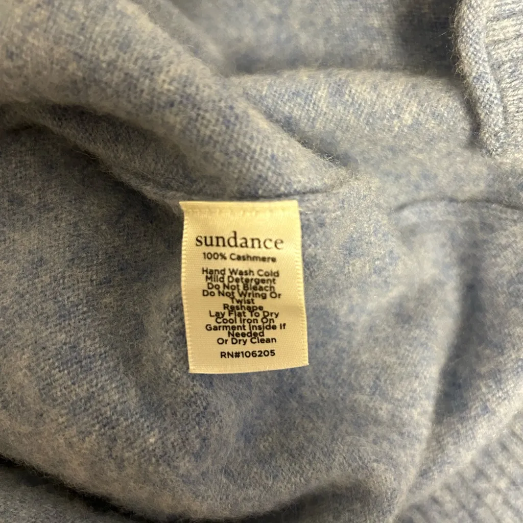 Sundance Envelope Neck Cashmere Sweater Size Medium‎ - Image 7