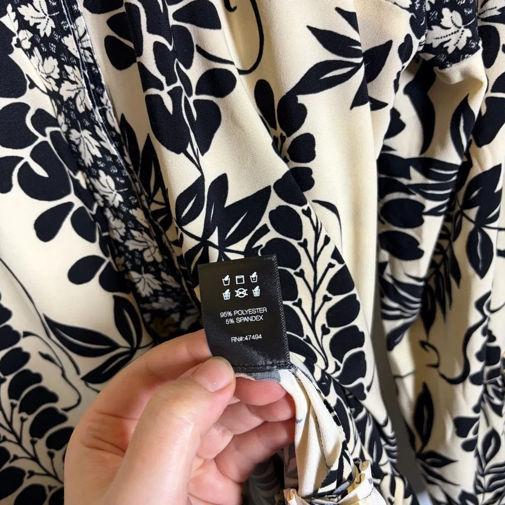 Norma Kamali Floral Mini Dress Size Large - Image 12