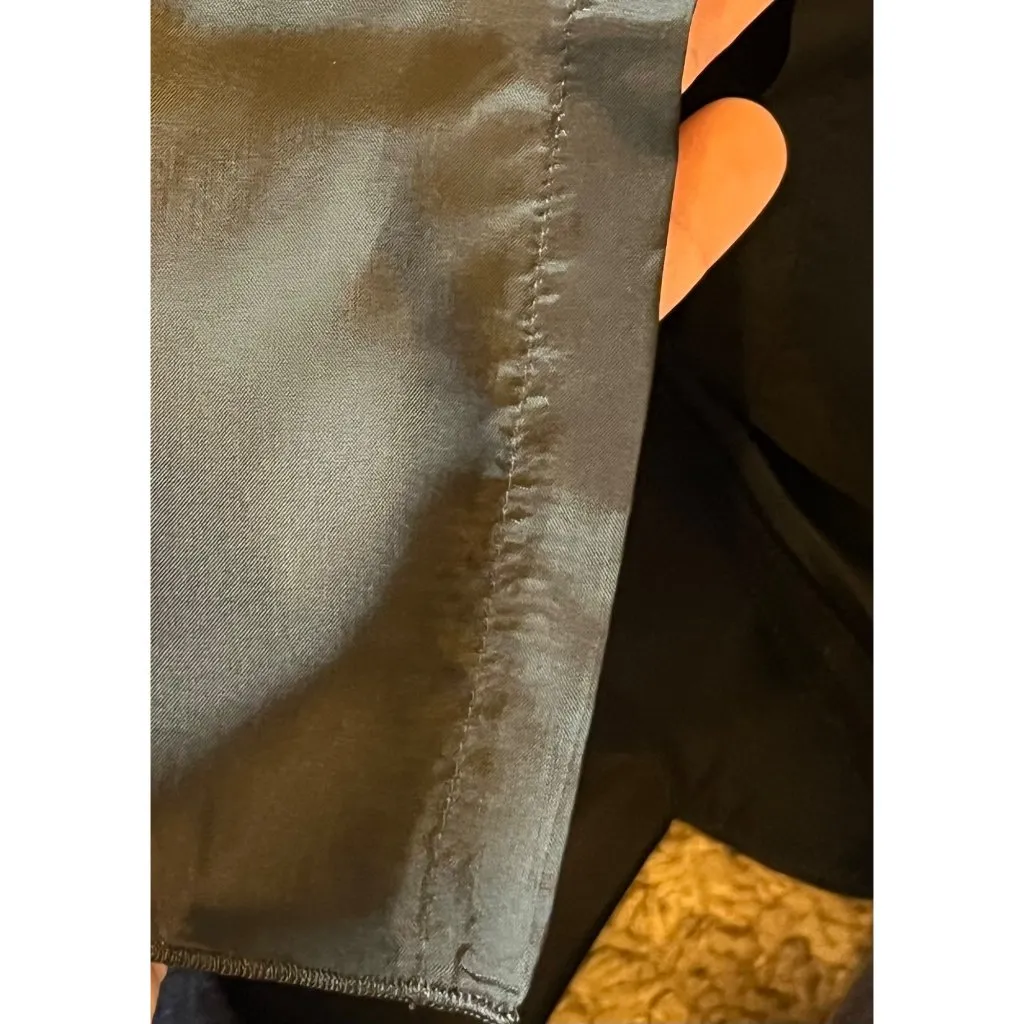 $900 Akris Punto 40 US 8 Skirt Black Tulle Crinoline Striped A-Line Striped Full - Image 7