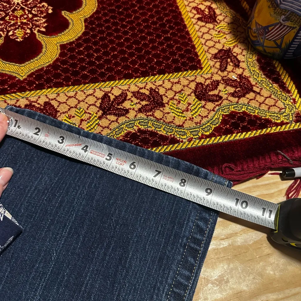 Eddie Bauer midrise dark wash bootcut jeans size 10 90,s - Image 10