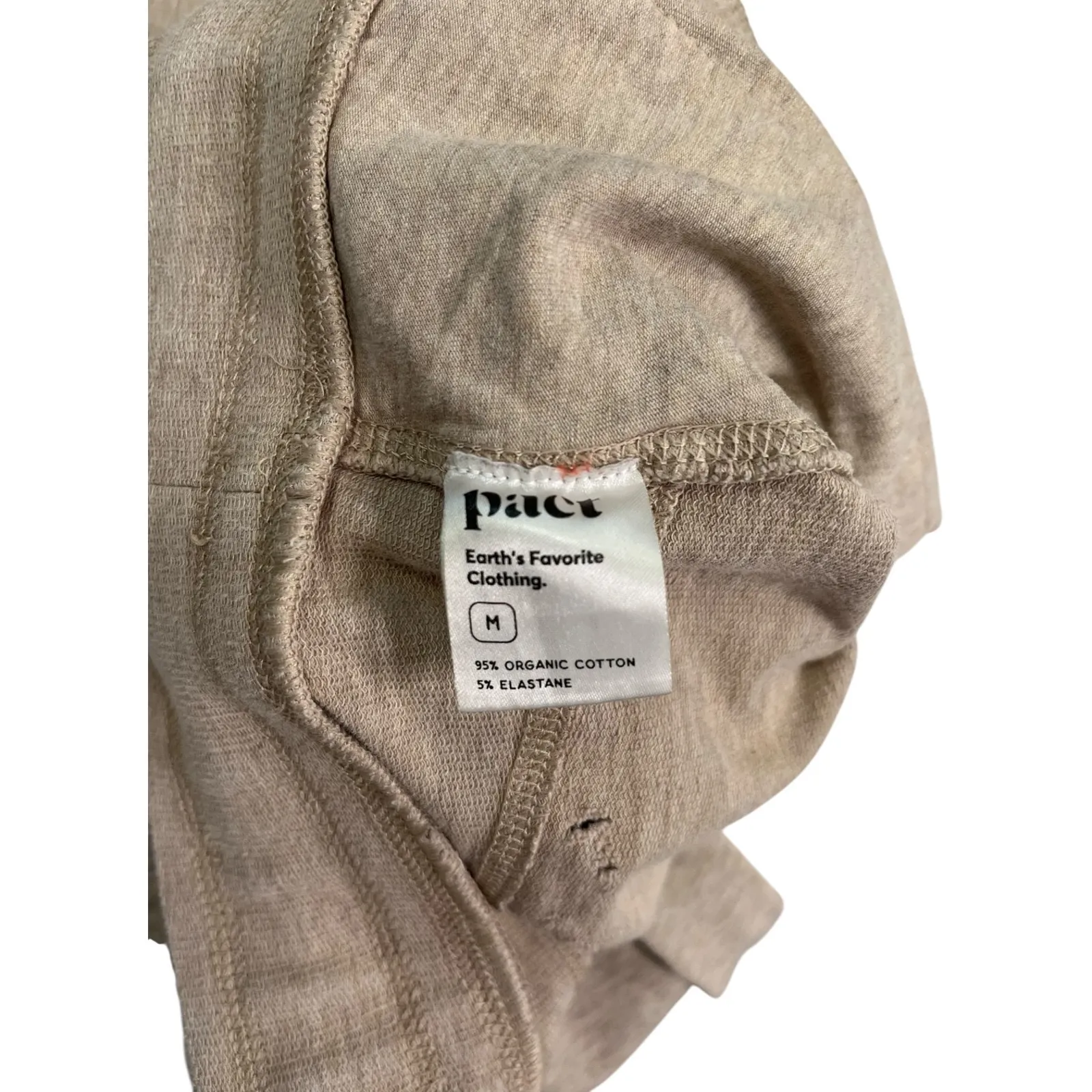 Pact Sweatpants Womens Medium Tan Lounge Organic Cotton Casual Sustainable - Image 10