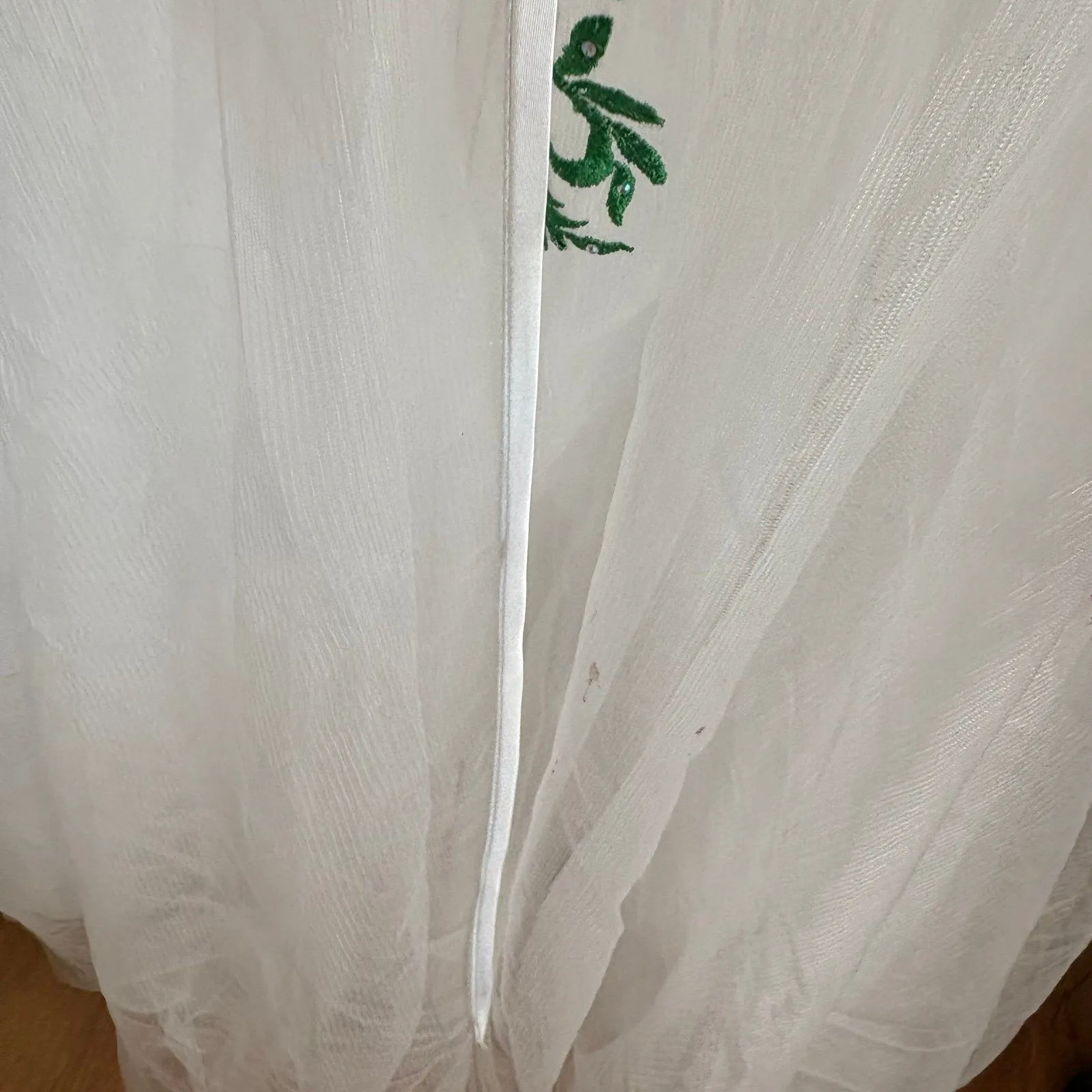 Camille La Vie White Floral Halter‎ Neck Formal Dress Size 0 - Image 8