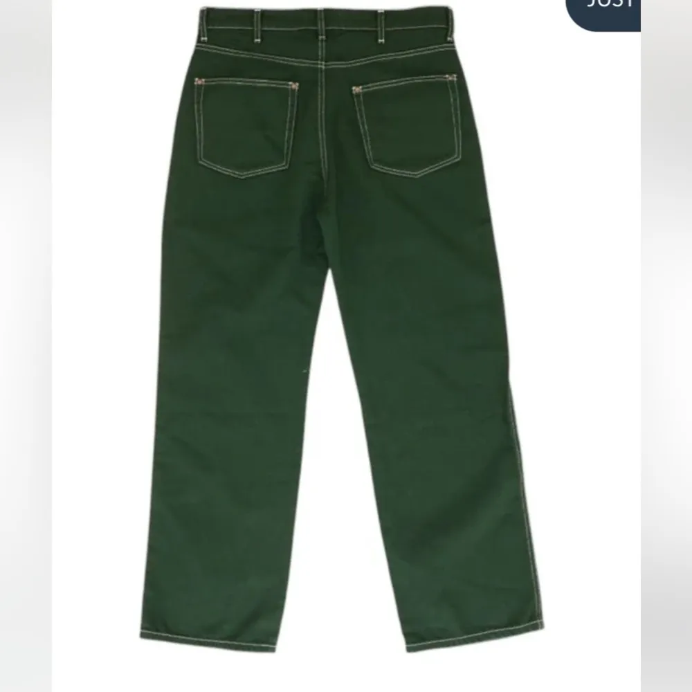 Reformation Cowboy High Rise Straight Jeans in green spring boho contemporary - Image 7