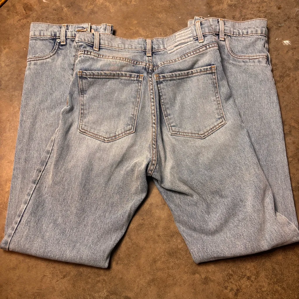 Revice Womens 28 Denim Blue vintage high waisted Pocket legs grunge Y2K Jeans - Image 4