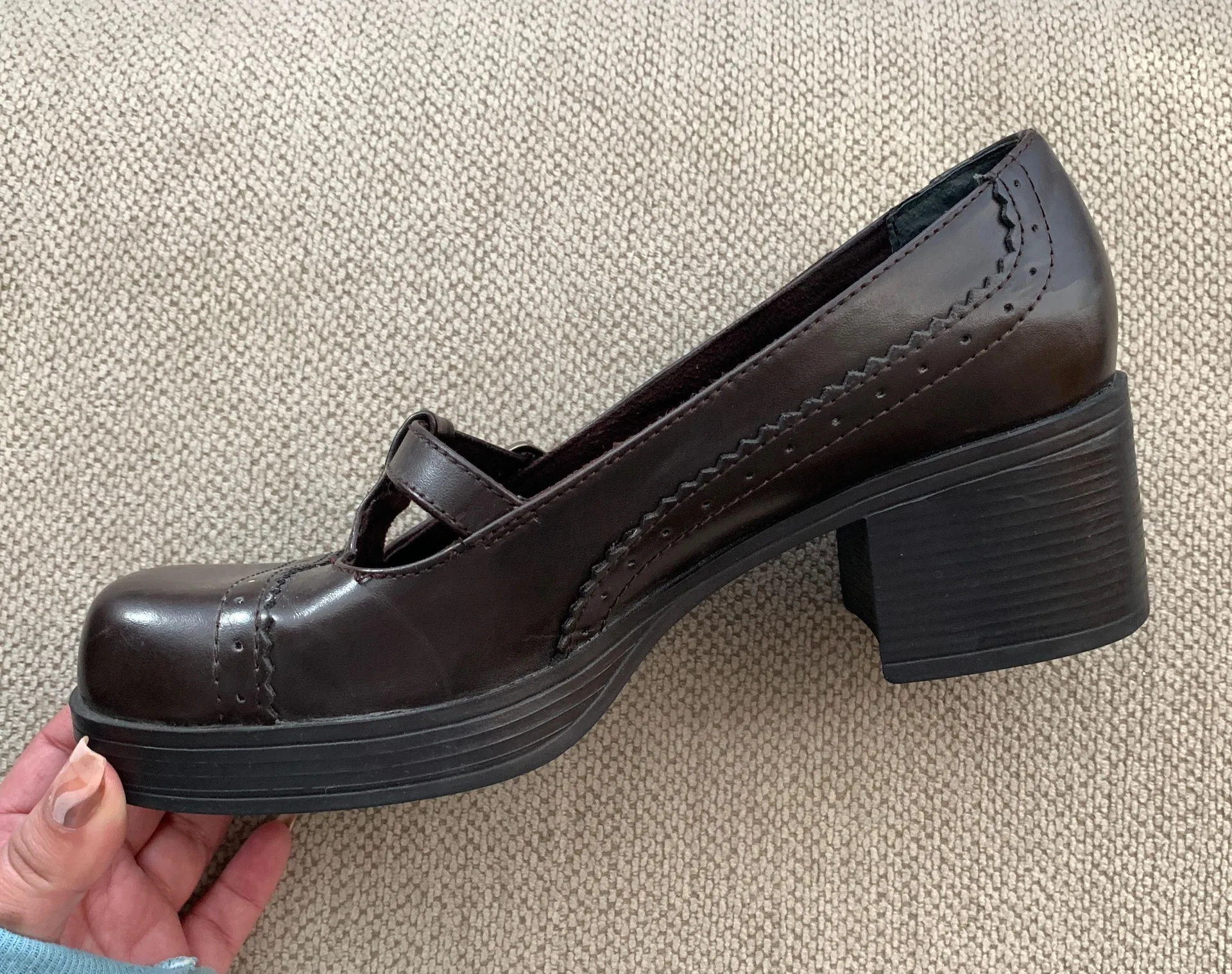 Mudd Vintage  Mary Jane Platform Shoes Y2K - Image 3