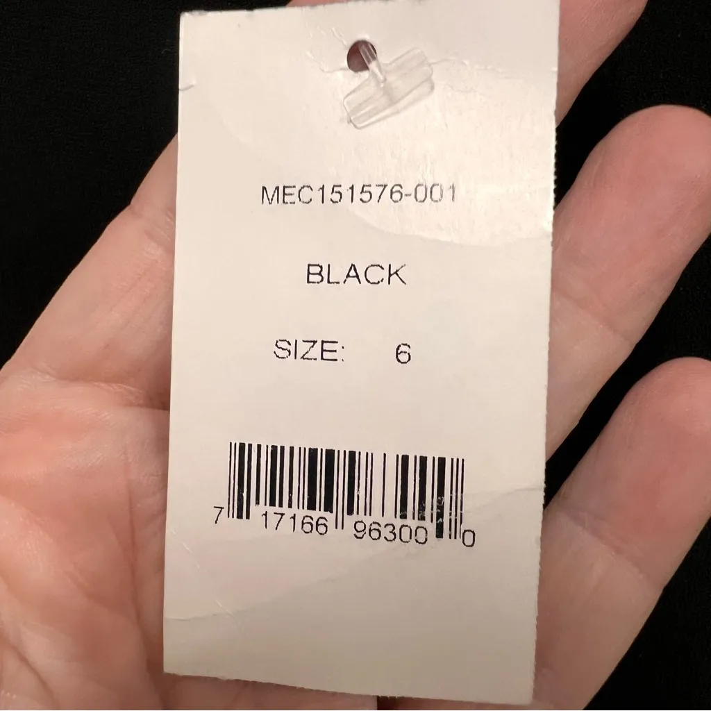 NWT Halston Heritage One Shoulder Boatneck Mini Dress Black Gold size 6 - Image 9