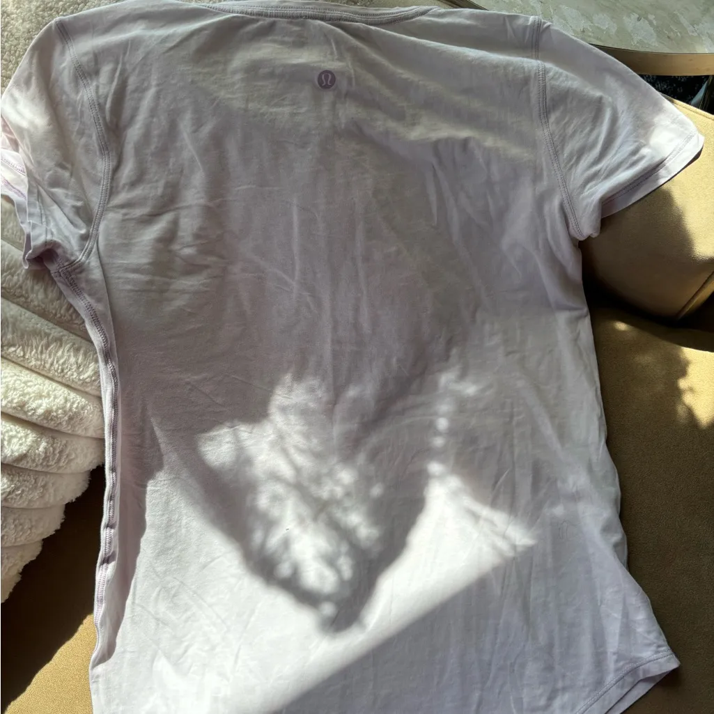 Lululemon  athletica Soft Lavender Short Sleeve Tee - Image 3