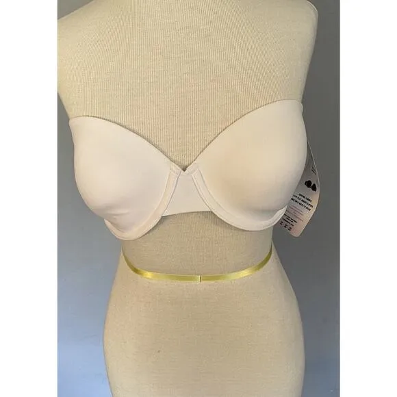 Maidenform Strapless Bra Women's 34D “One Fabulous Fit” White Straps Included - Image 2