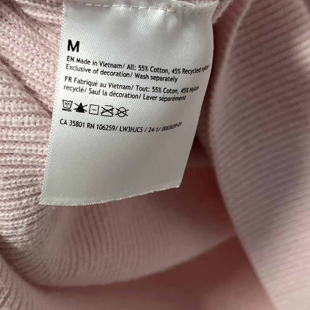 Lululemon Take it all in Cotton Blend Crewneck sweater strawberry light pink M - Image 6