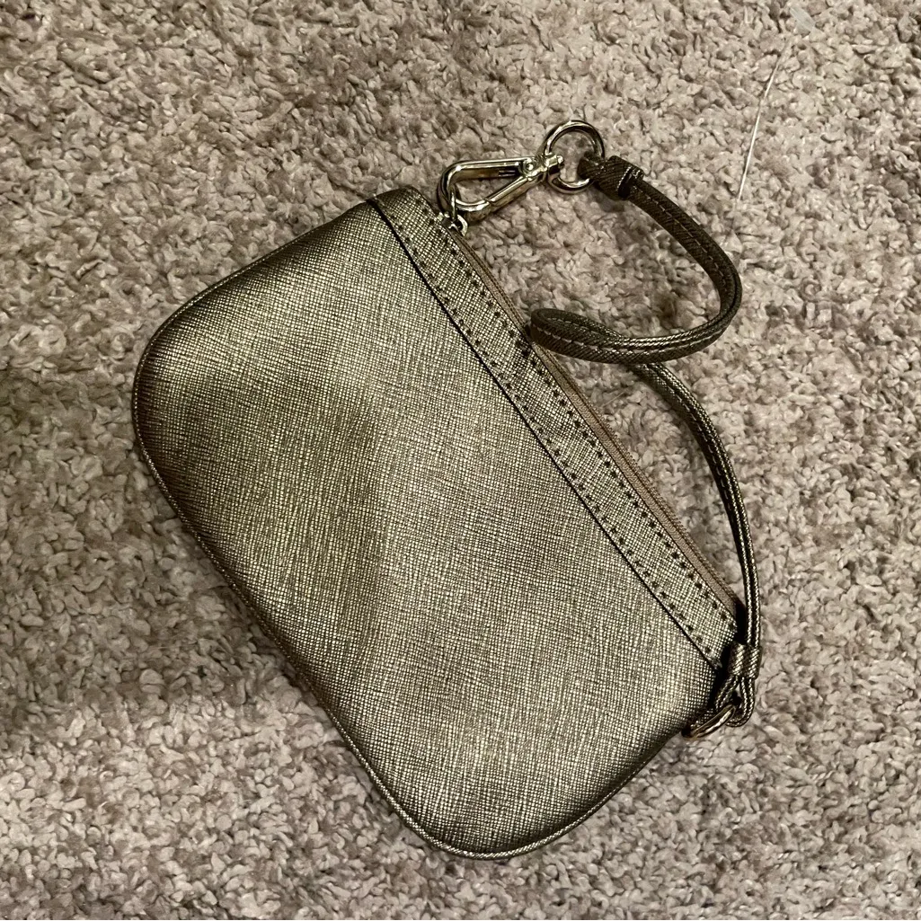 Calvin Klein Metallic Gray Wristlet Case - Image 3
