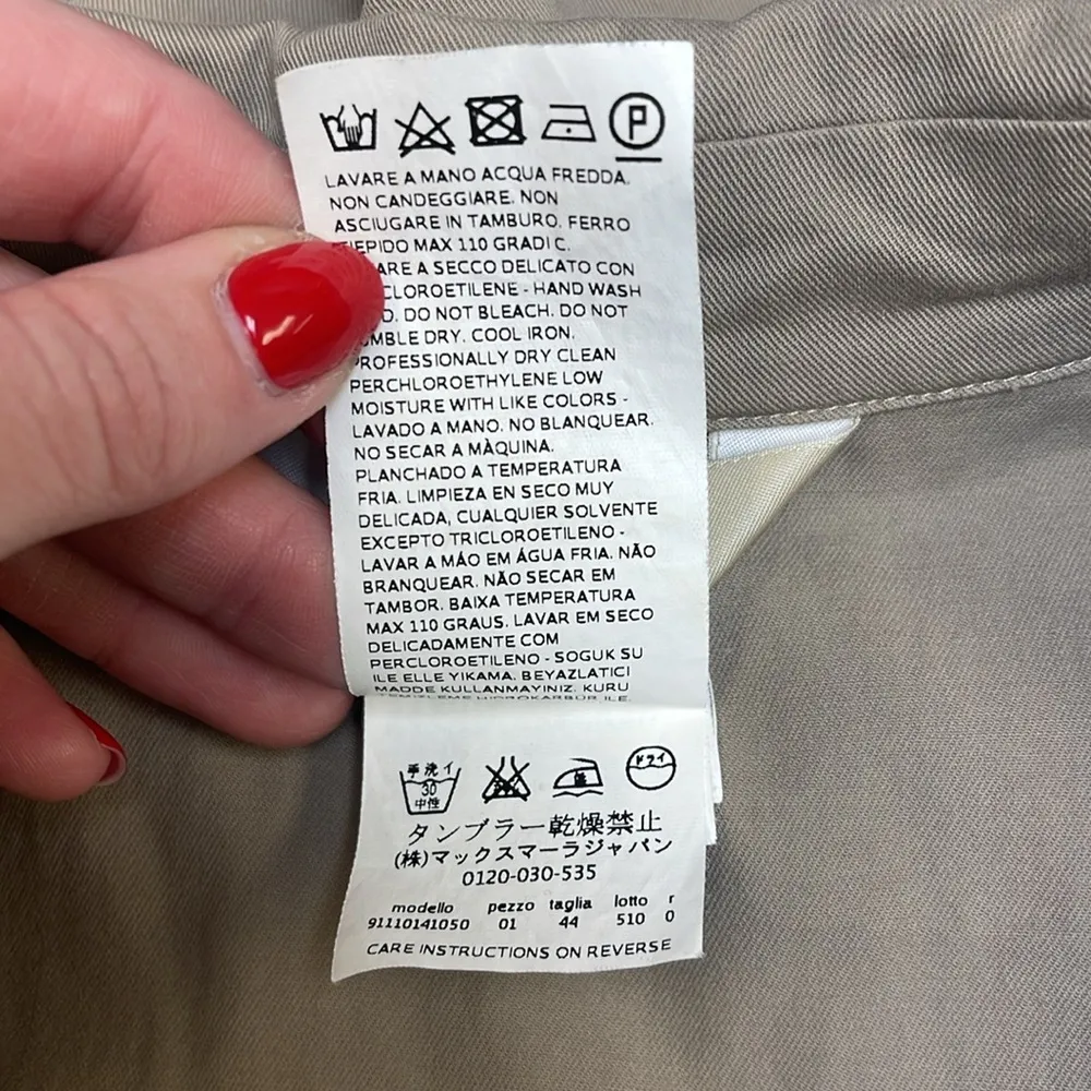 ‘S MaxMara 3/4 Sleeve Peplum Blazer - Image 4