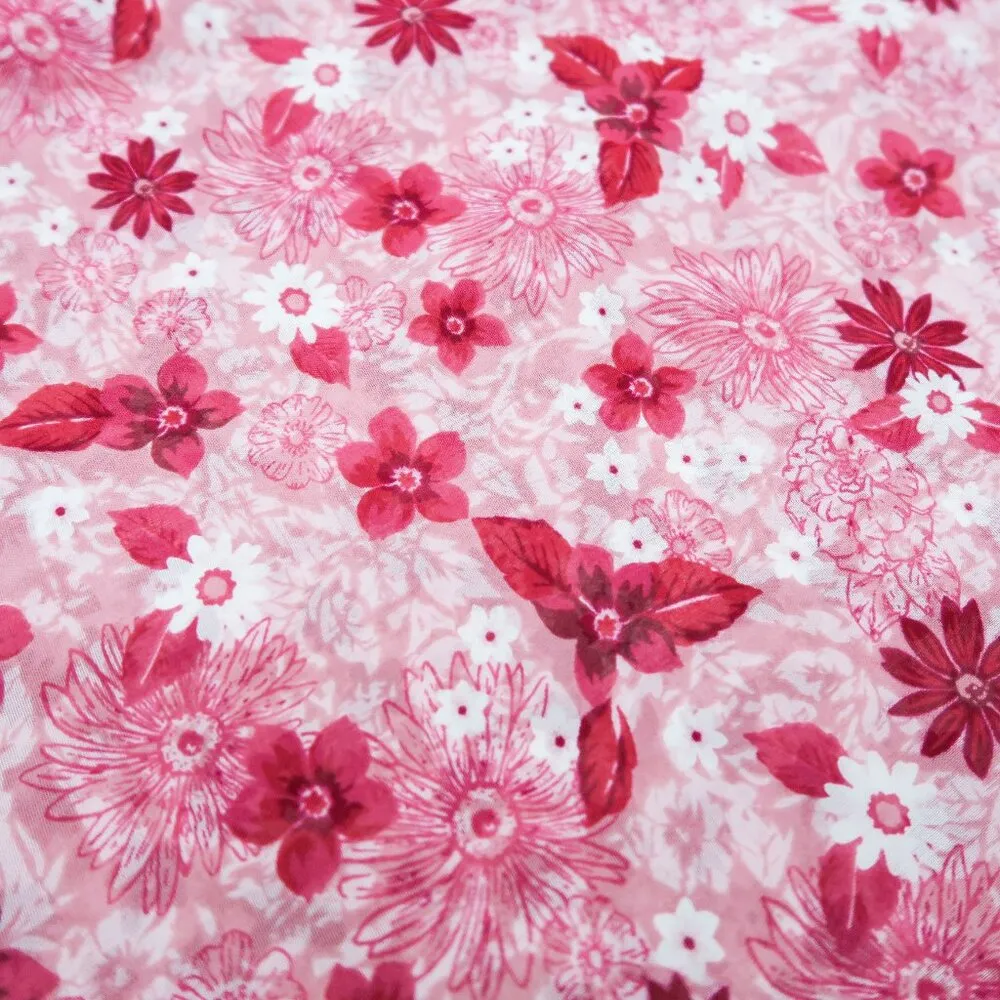 Vintage 90s Christopher & Banks Pink Reversible Floral Skirt - Image 12