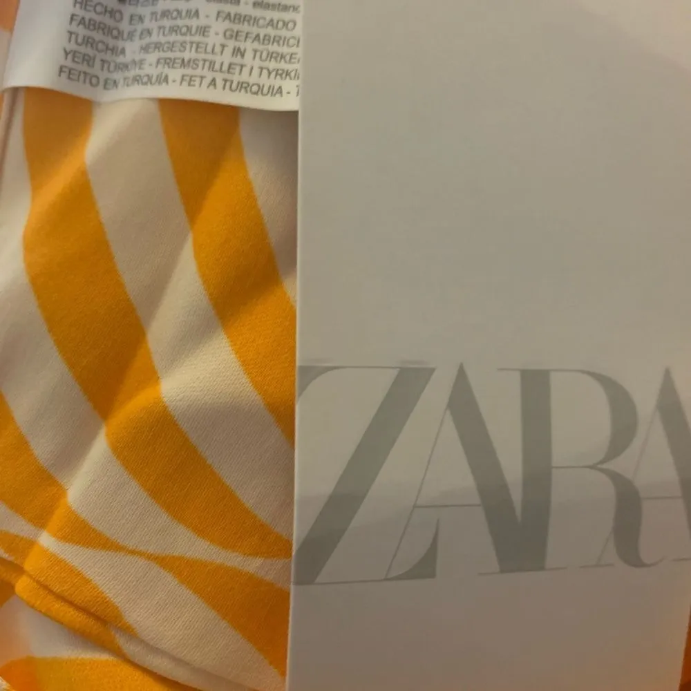 Zara Retro Orange Zebra Halter Top - Image 6