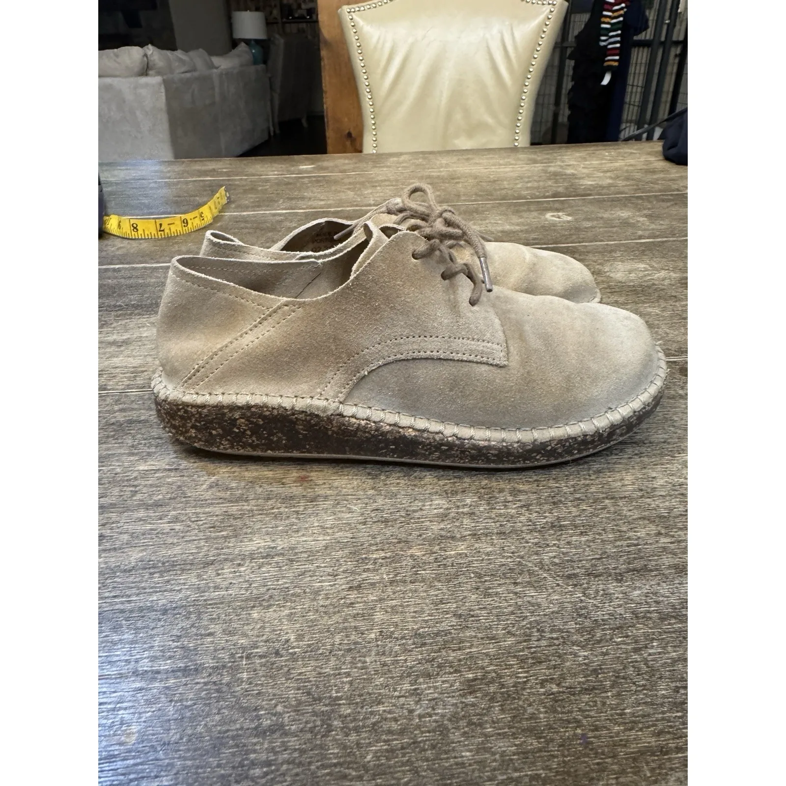 Womens Birkenstock Gary Convertible Derby shoes Size 36 US 5-5.5 Ginger Suede - Image 6