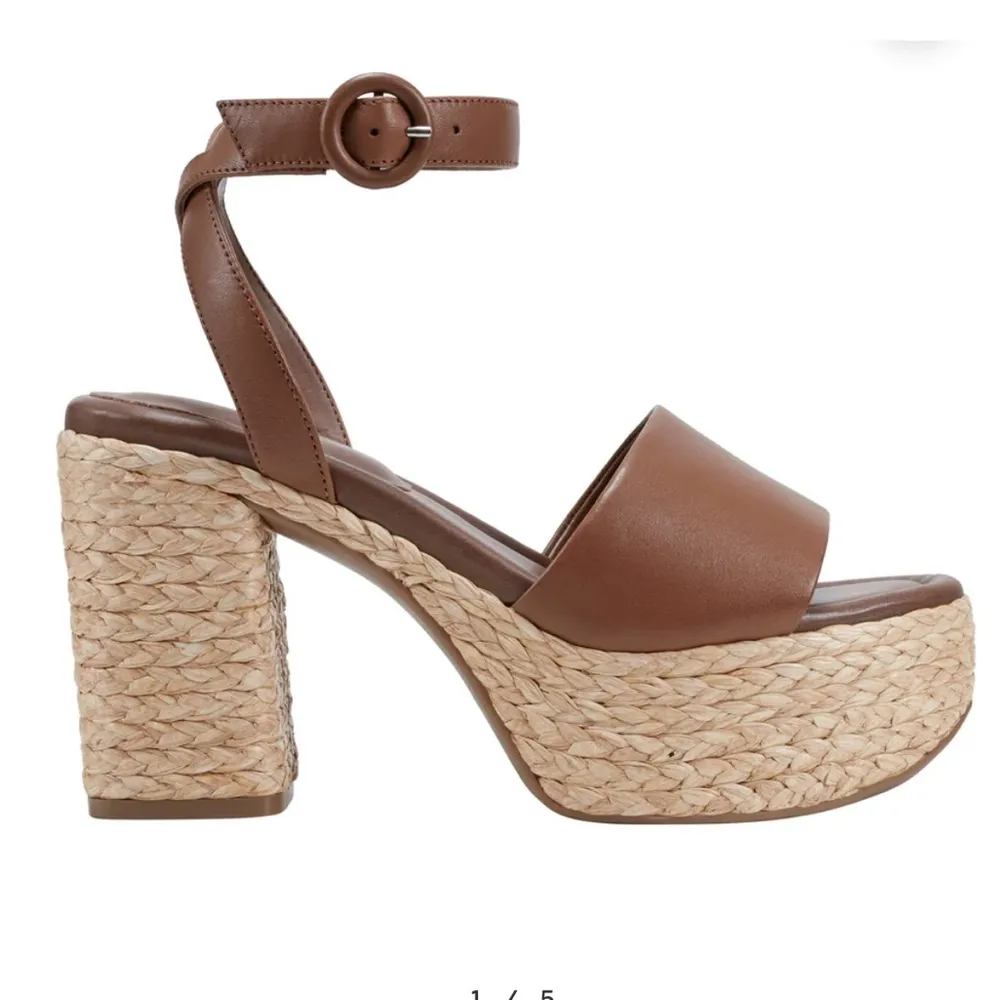 Marc Fisher NEW  Brown Platform Espadrille Sandals - Image 2