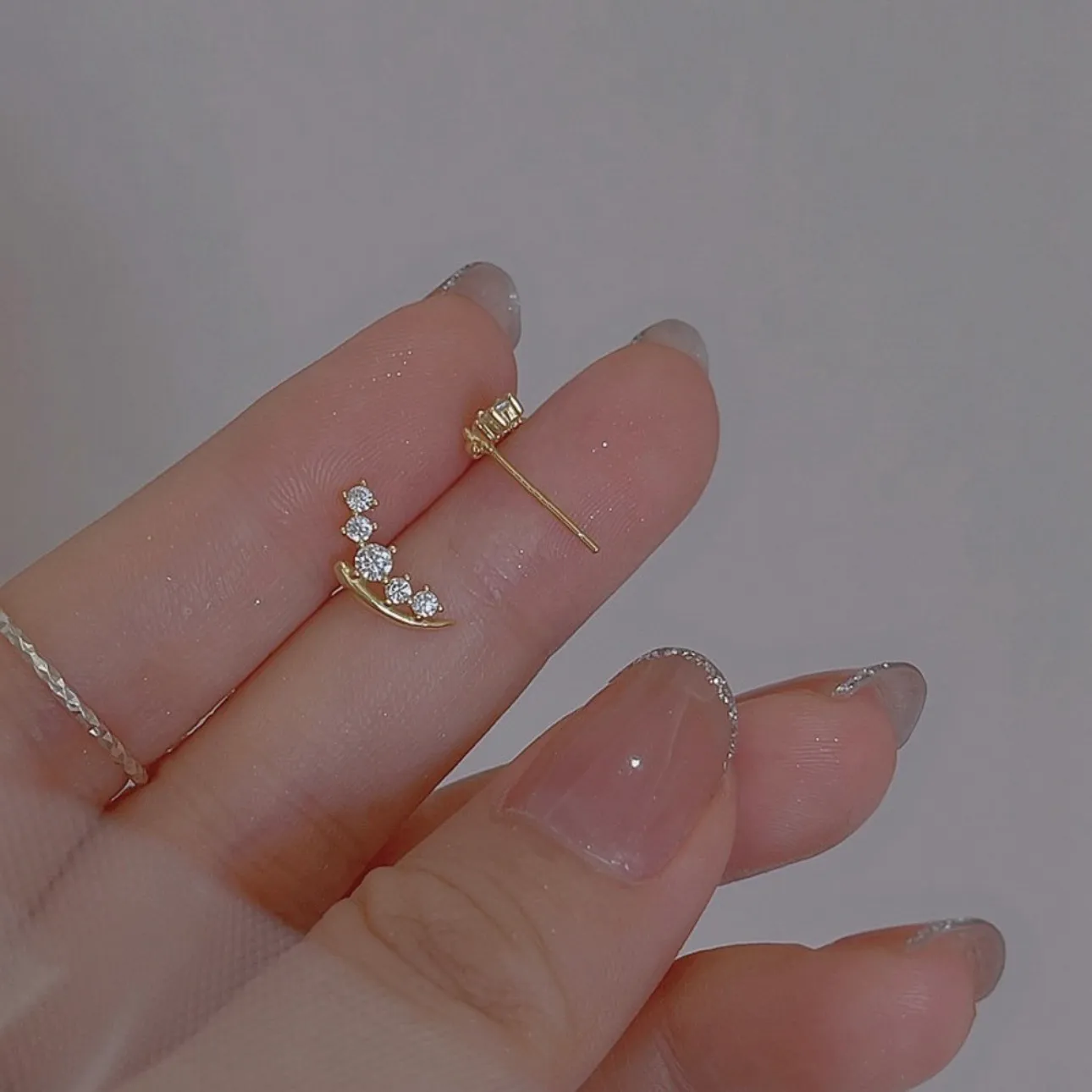 Small Mini CZ Cubic Zirconia Stud Earrings for Women Girls,Tiny Cute Earrings - Image 2