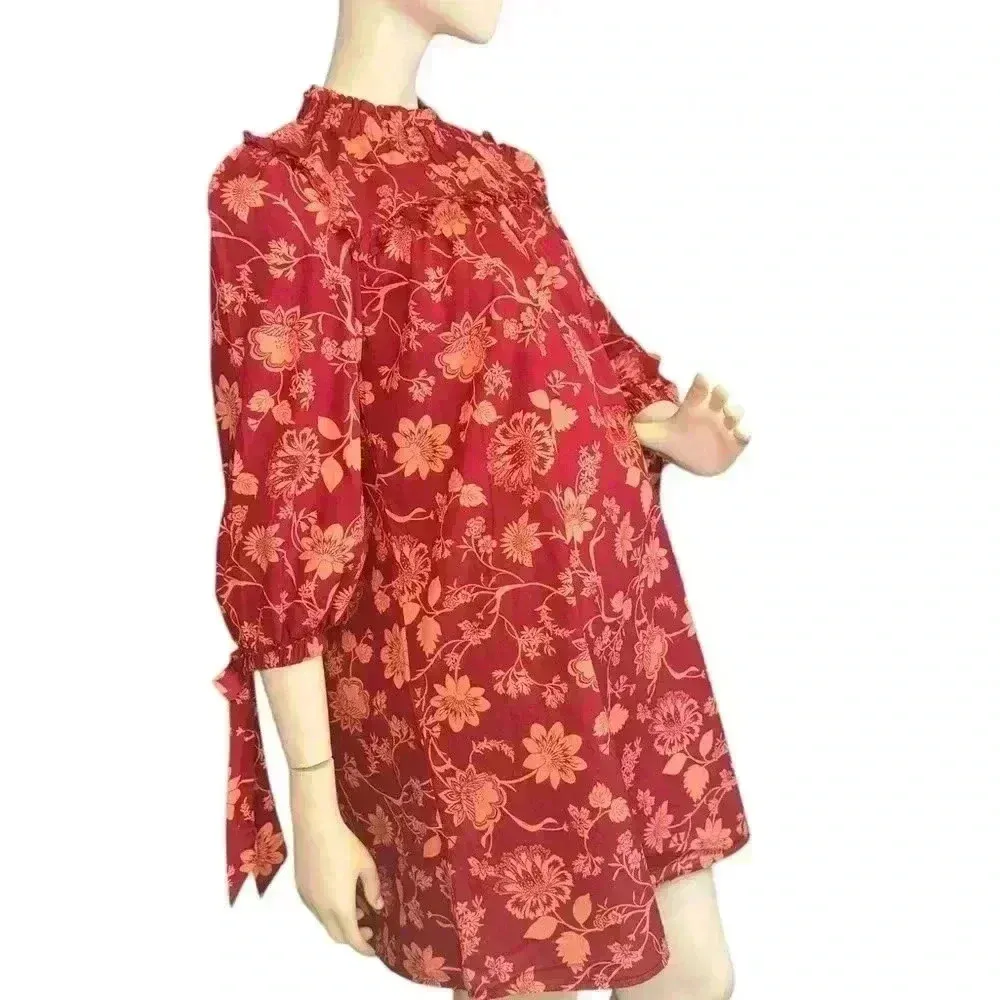 Sugar Lips Mulberry Floral Rowena Cotton Shift Dress Size Small. #319 - Image 6