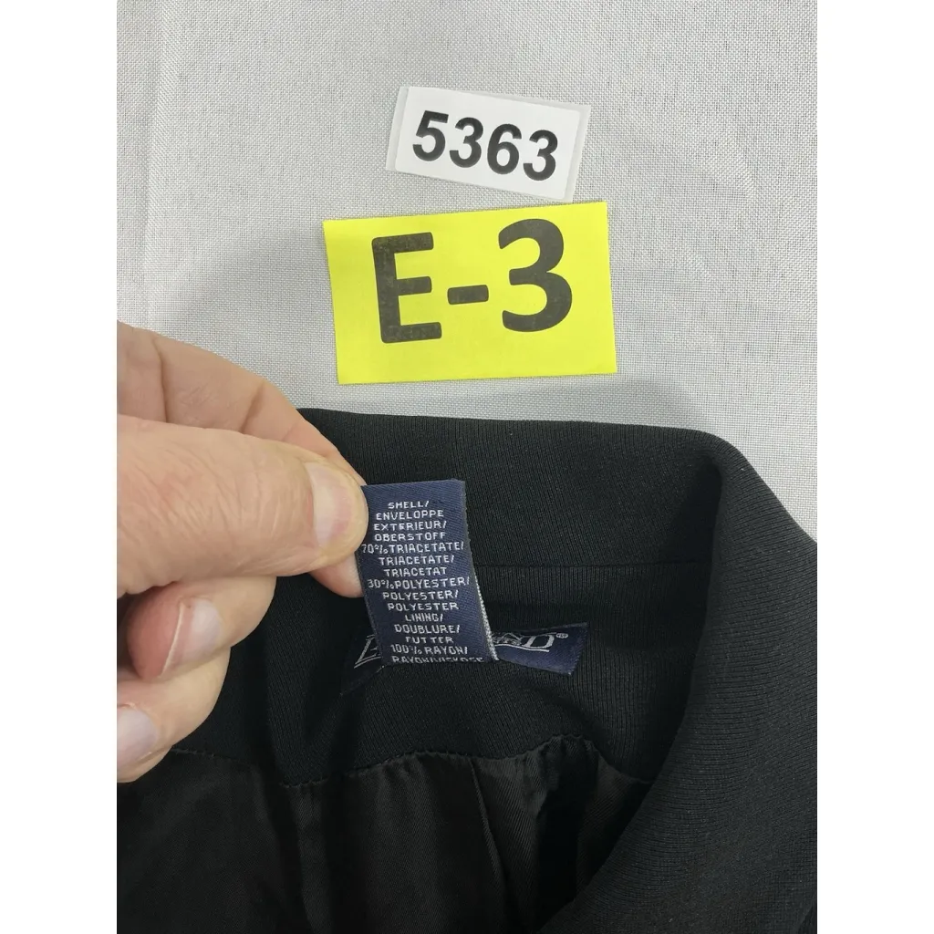 Womans Lands End Woman Petite Blazer 10 P Black Button Down Lined Size 10P - Image 4