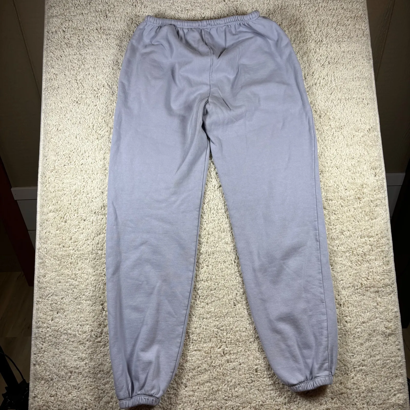 Brandy Melville Light Purple Sweatpants California Drawstring Waist Elastic Cuff - Image 10