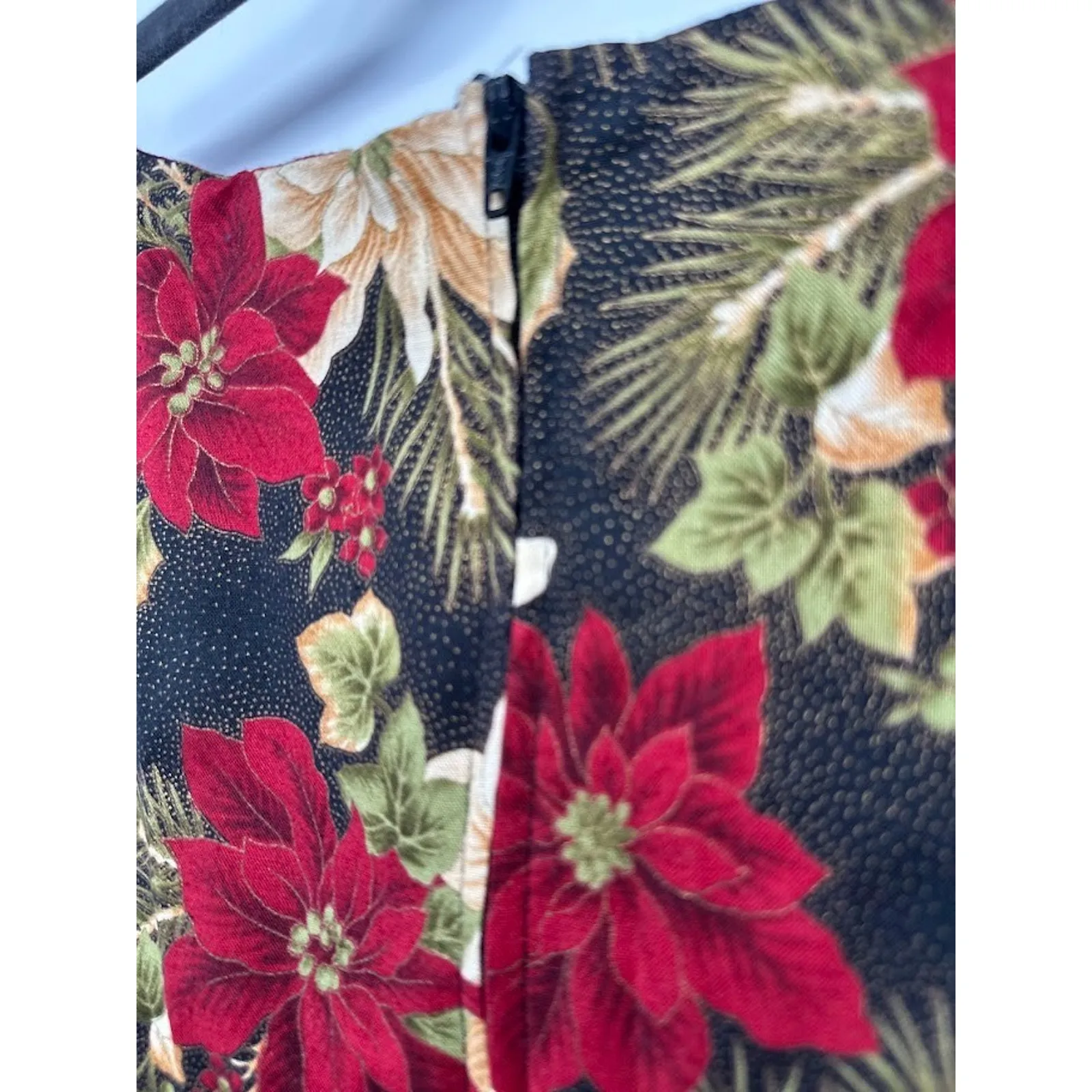 Vintage Hilo Hattie Maxi Dress Women 20 Black Hawaiian Floral Aloha Tropical USA Size undefined - Image 6