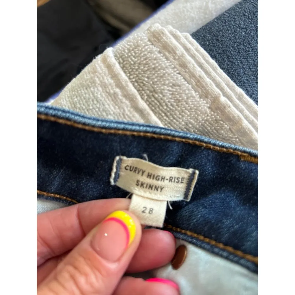 Madewell Curvy High-Rise Skinny Jeans Lanette Wash Womens Size 28 - Image 12