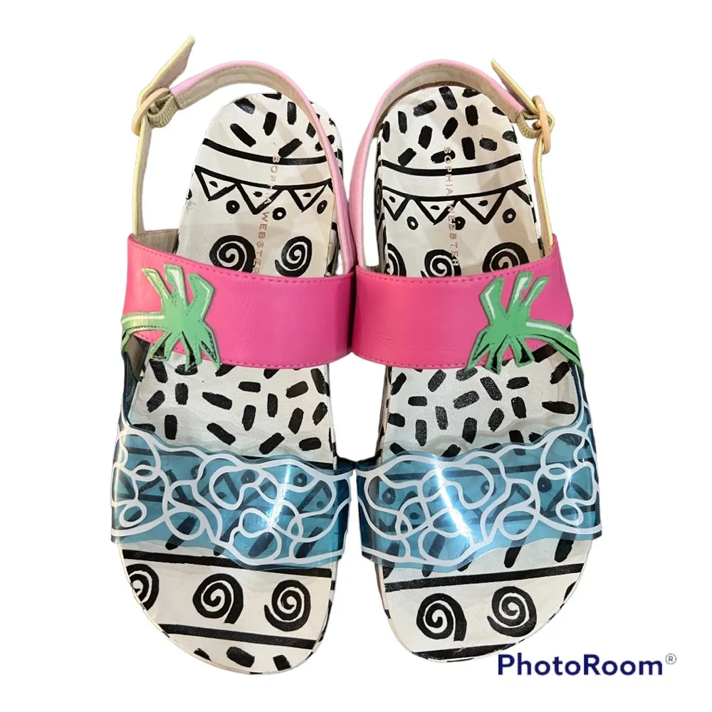 SOPHIA WEBSTER Malibu Tropical Island Beach Theme Sandals size 37 - Image 3
