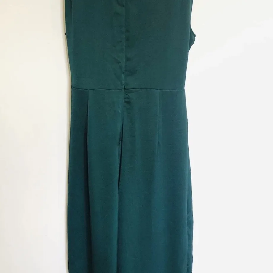 Zara green wrap jumpsuit with buckle - Image 6