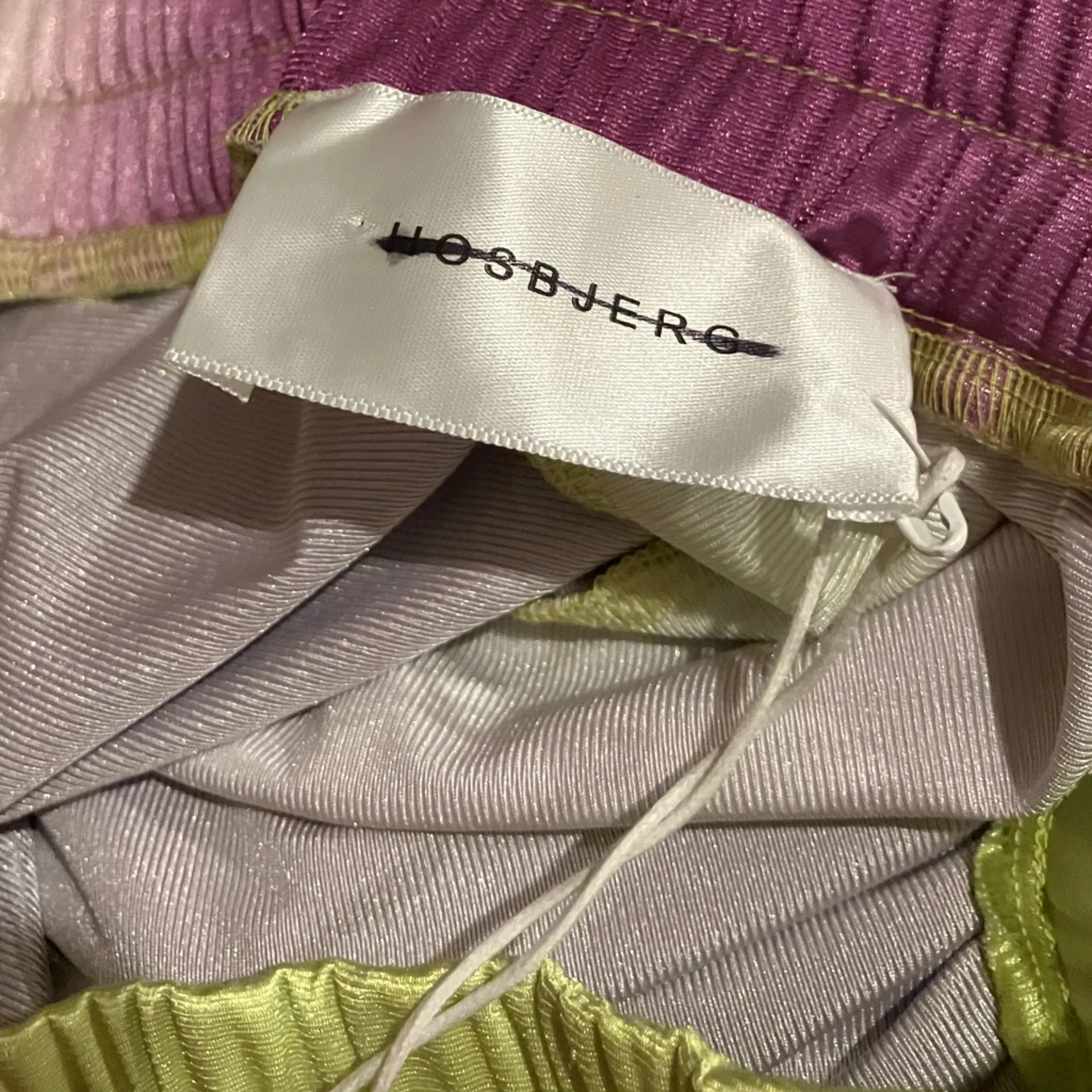 Free People x Hosbjerg Cisalo Purple Lime Green Lounge Pants XL - Image 7