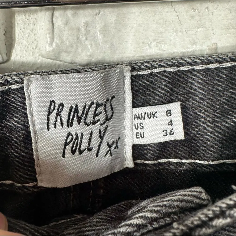 Princess Polly Relaxed Fit Jeans Size 4 - Image 7