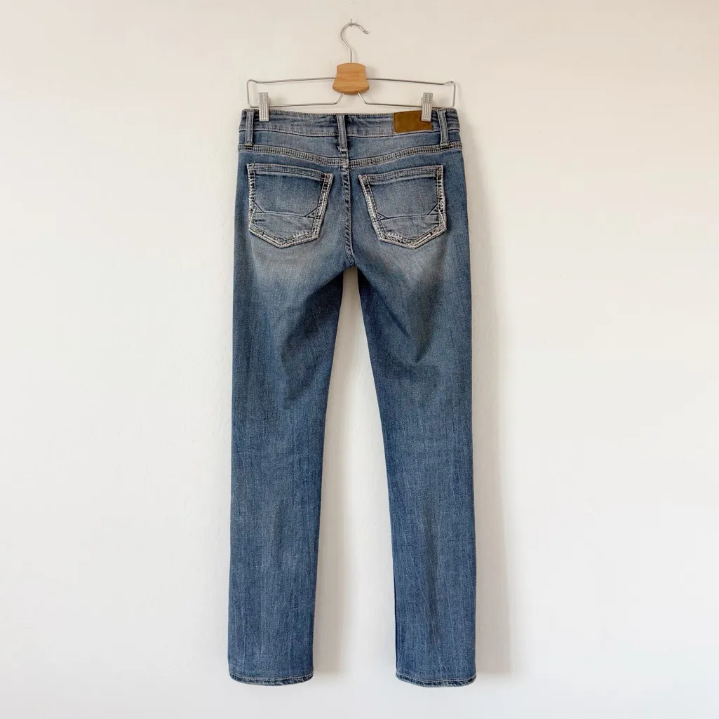 Daytrip Virgo Straight Leg Medium Wash Denim Jeans Women's Size 26R - Image 9