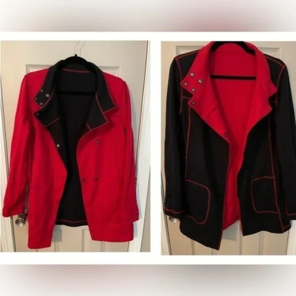 Worth New York Reversible Jacket Blazer​ Red - Image 2
