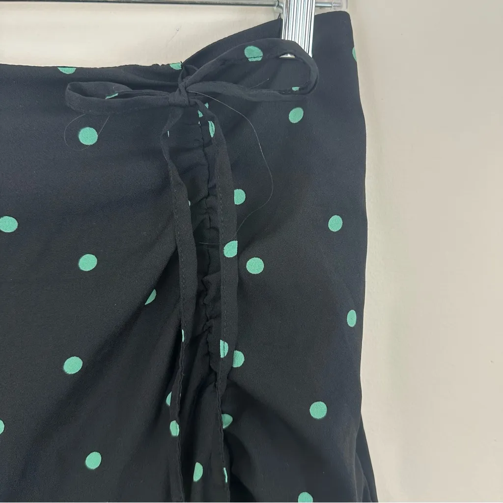 Wednesday's Girl Midmaxi Skirt With Front Split in Black Scattered Spot Small - Image 5