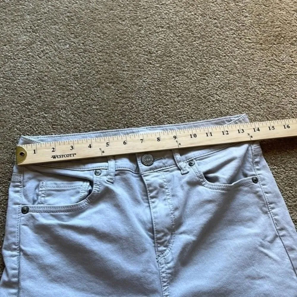 Loft Grey Jeans Skinny Tie Dye Ankle Detail‎ Size: 2 - Image 5