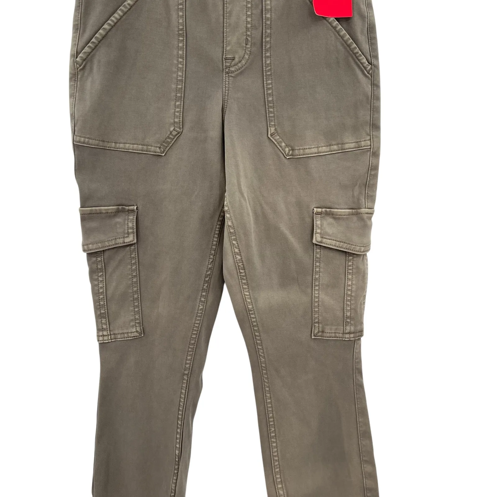 Spanx Stretch Twill‎ Ankle Cargo Pants Desert Dune Brown Tan Size Small Petite - Image 5