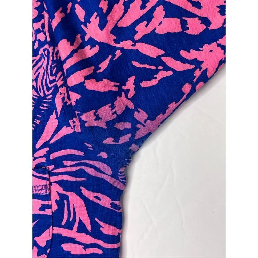 Lilly Pulitzer Alessia‎ T-shirt Dress Pink & Purple in Coral Reef SMALL Colorful - Image 9