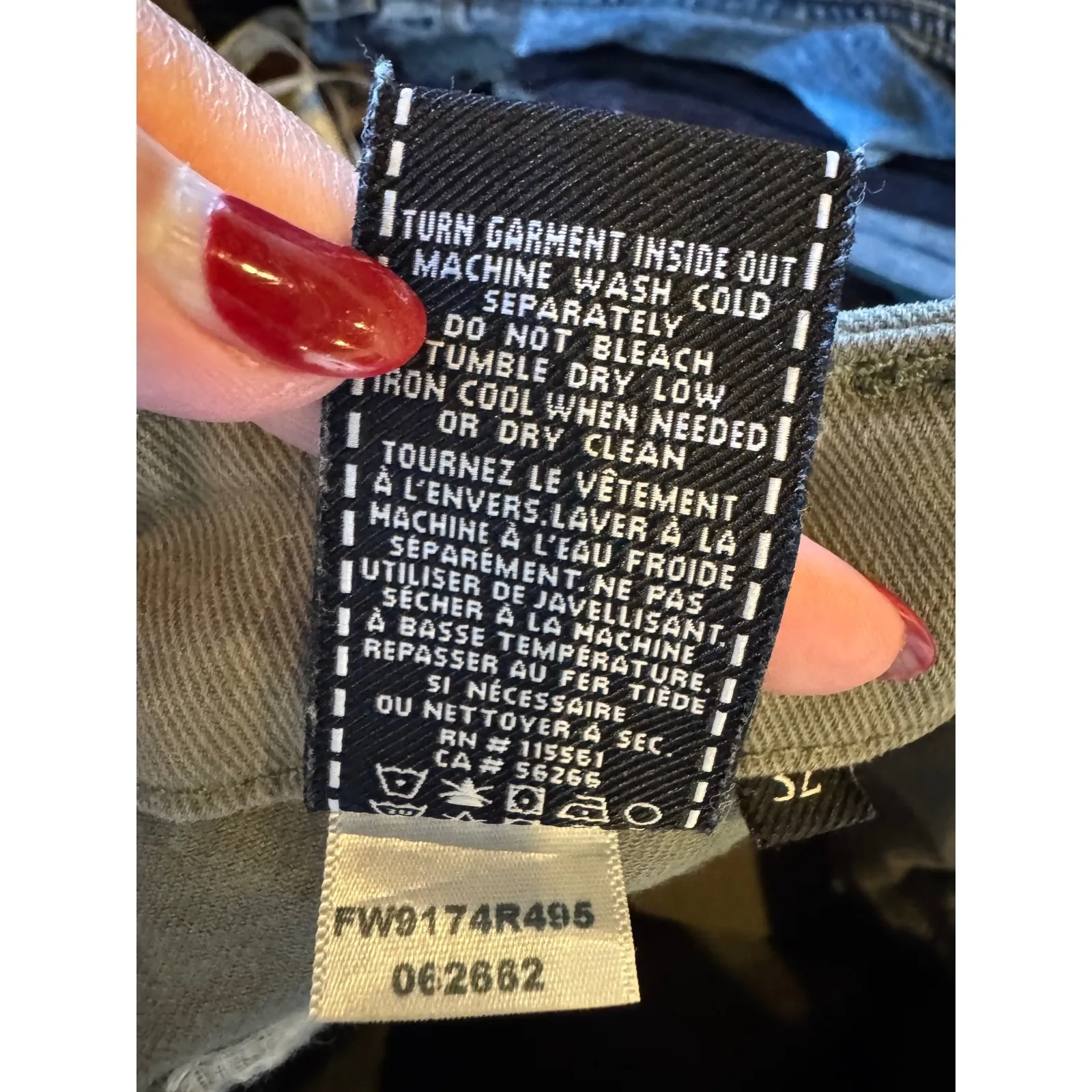 7 For‎ All Mankind Skirt Women 32 Olive Green Moss Utility Pocket Raw Hem Mini - Image 10