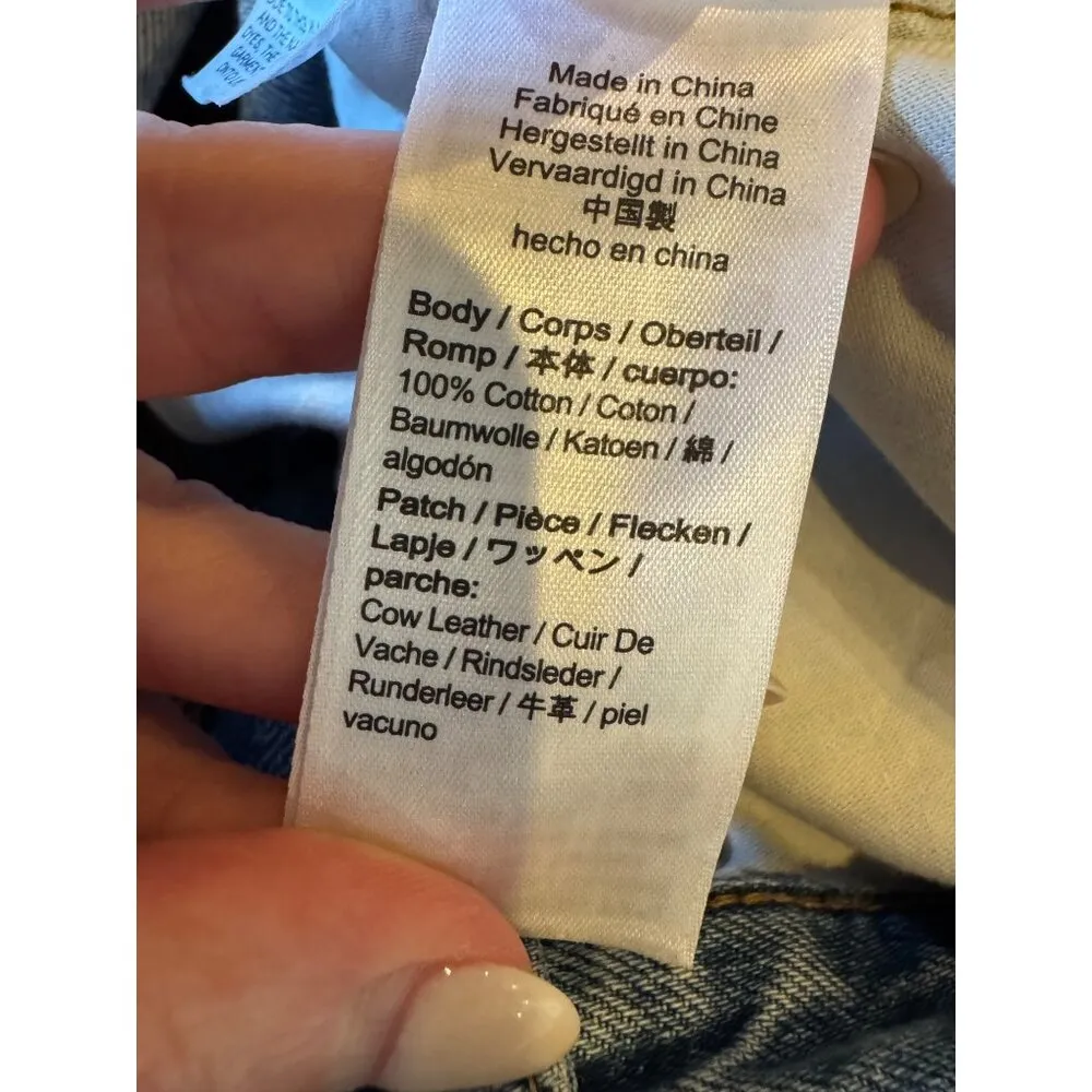 J Crew Jeans Women 24 Petite Blue Medium‎ Wash Distressed Slouchy Boyfriend - Image 12